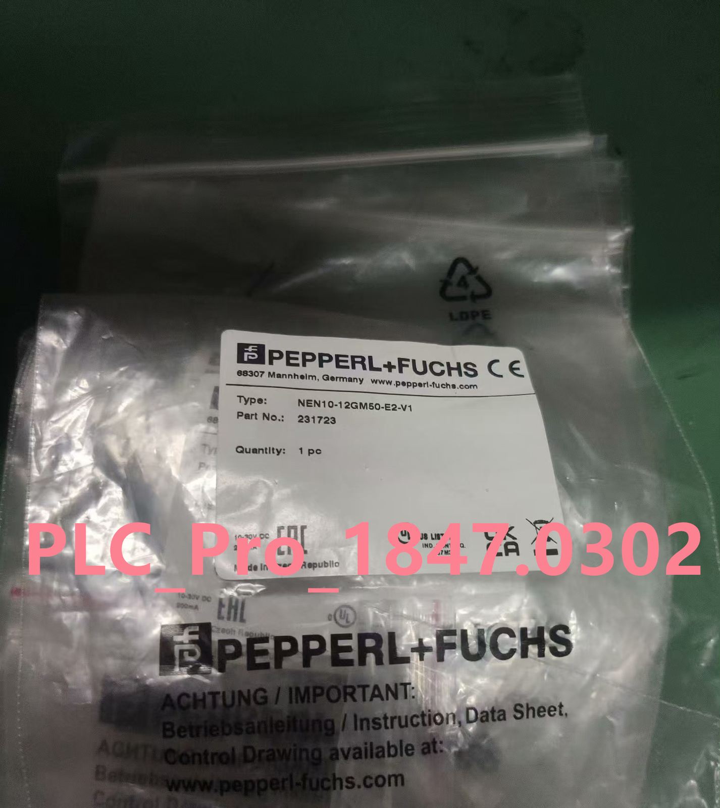 1PCS NEW FOR Pepperl+Fuchs NEN10-12GM50-E2-V1 Proximity Switch Sensor  Fast ship