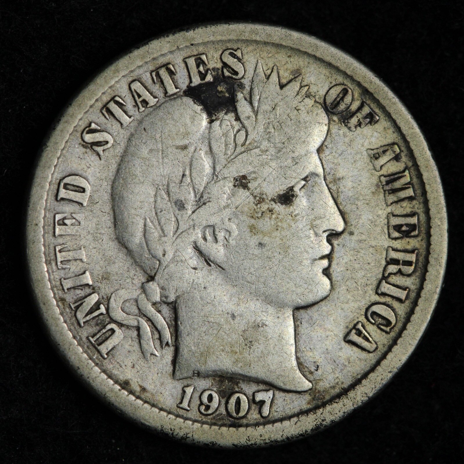1907-O Barber Silver Dime XF E280 ZACP