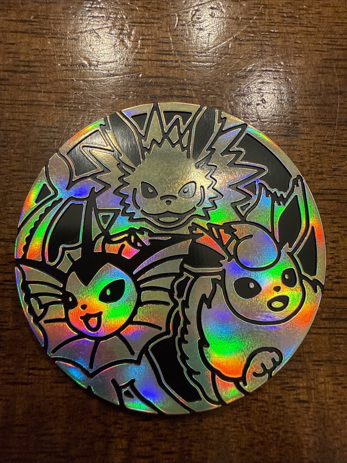 Pokemon TCG Collectible Coin - EEVEELUTION (Vaporeon, Jolteon, Flareon), Jumbo