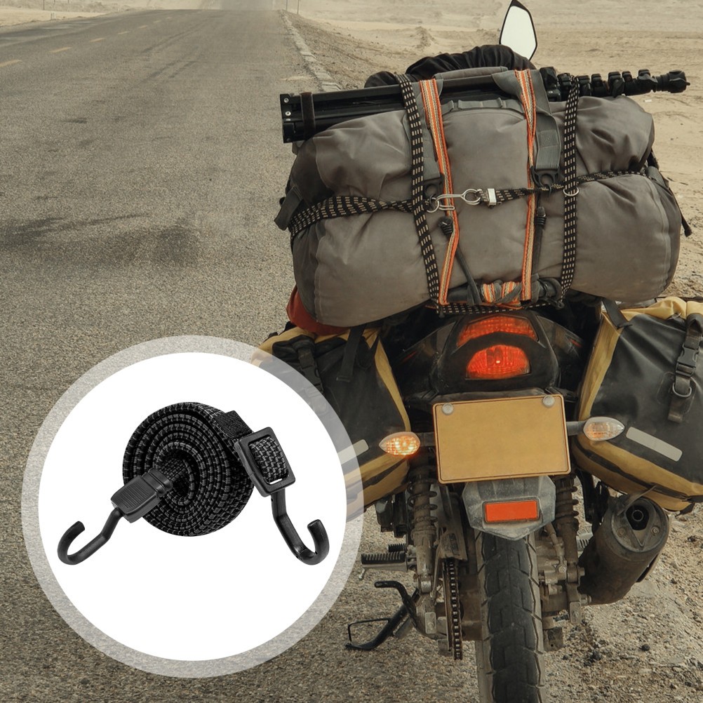 3 Pcs Adjustable Bungee Cords Heavy Duty Rubber Straps With Hooks