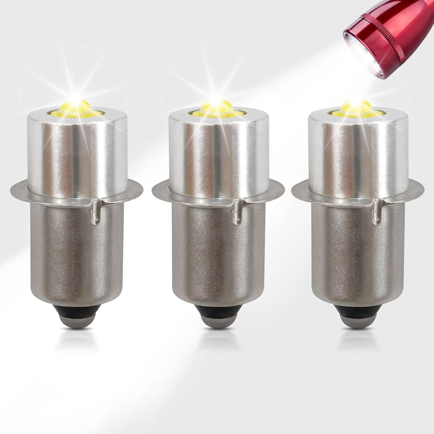 Mag Light Led Bulb Upgrade Conversion Kit for Maglite 3D 4D 5D 6D, 3W DC 4-24V f