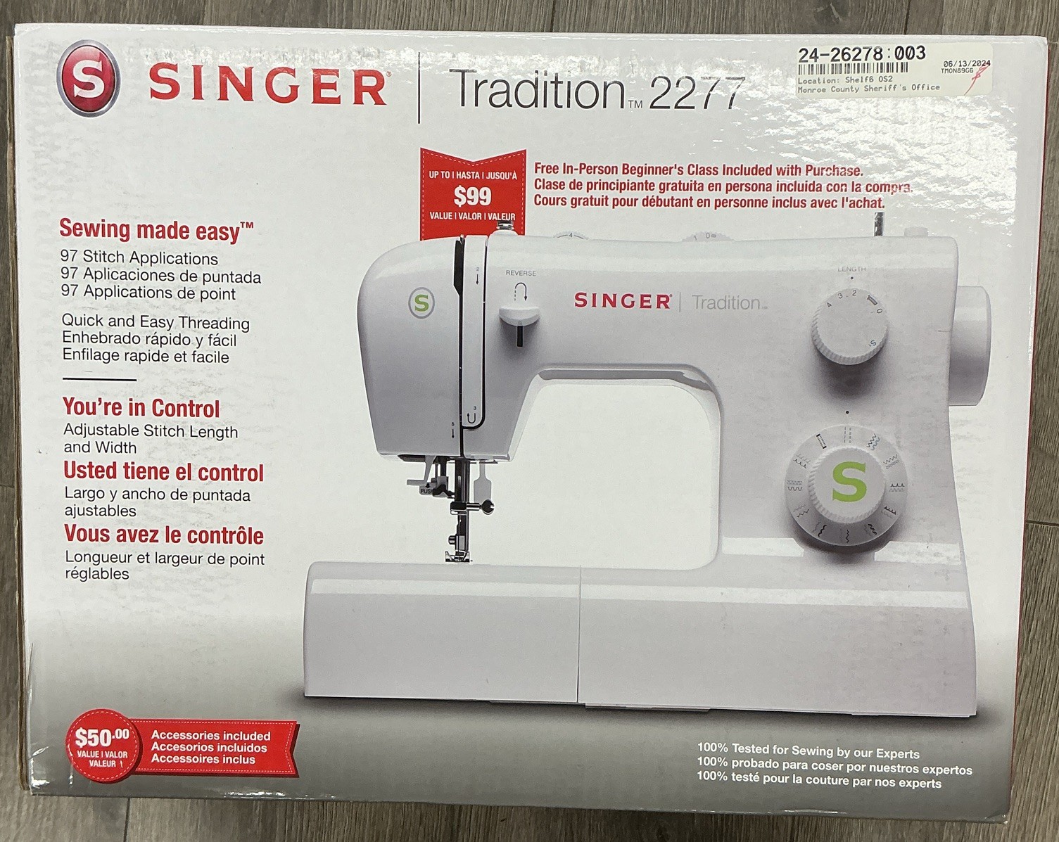 SINGER Factory Serviced Tradition 2277 Mechanical Sewing Machine