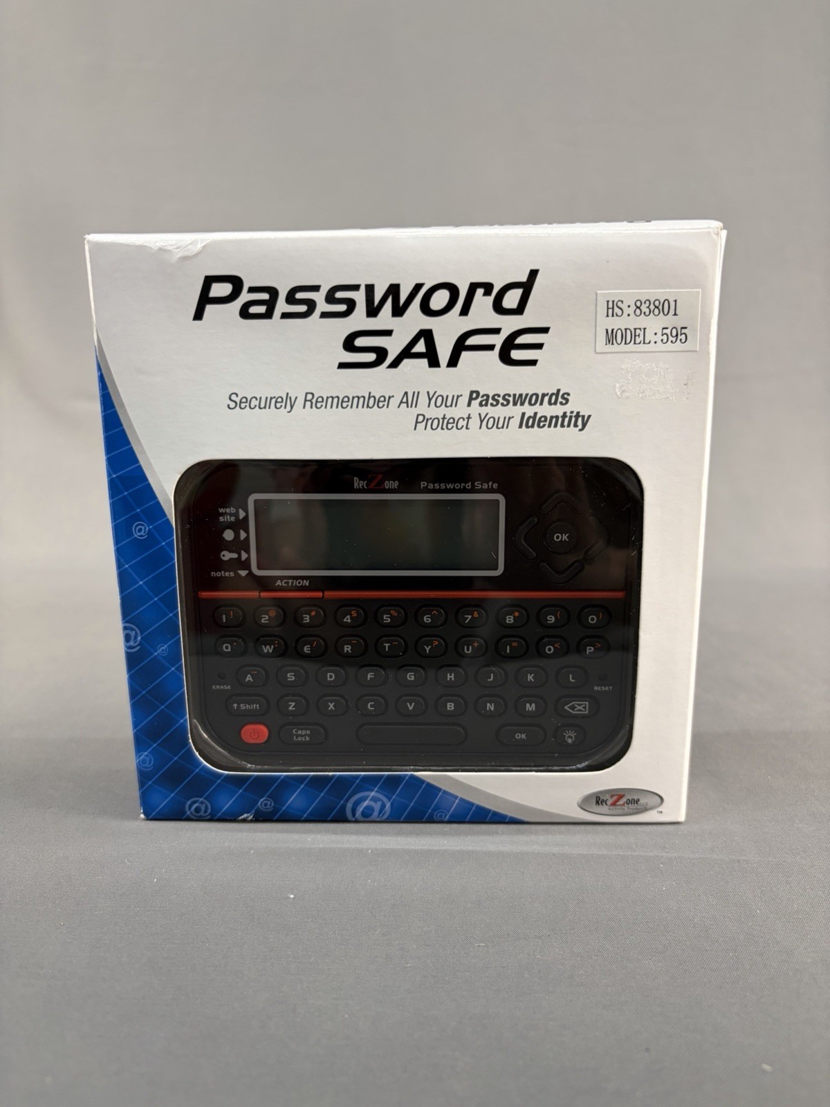 New Password Keeper Safe Vault Password Organizer RecZone Model 595
