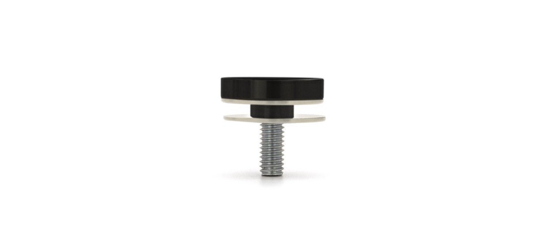 FHC SC112MB 1-1/2" Diameter x 1/4" Flat Standoff Cap - Matte Black