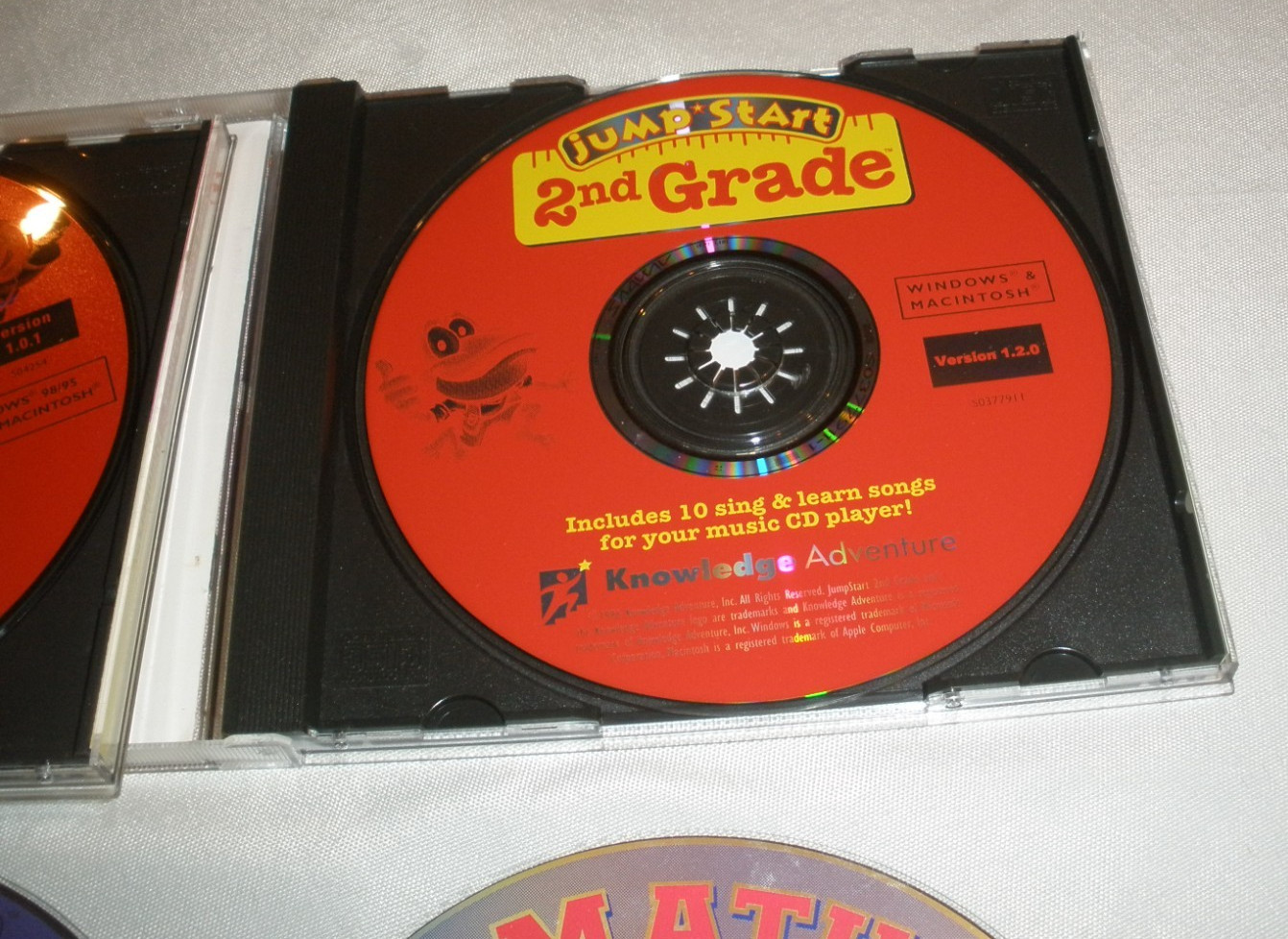 Lot of 8 Learning CDs Jump Start Math Workshop Creative Wonders Reader Rabbit's