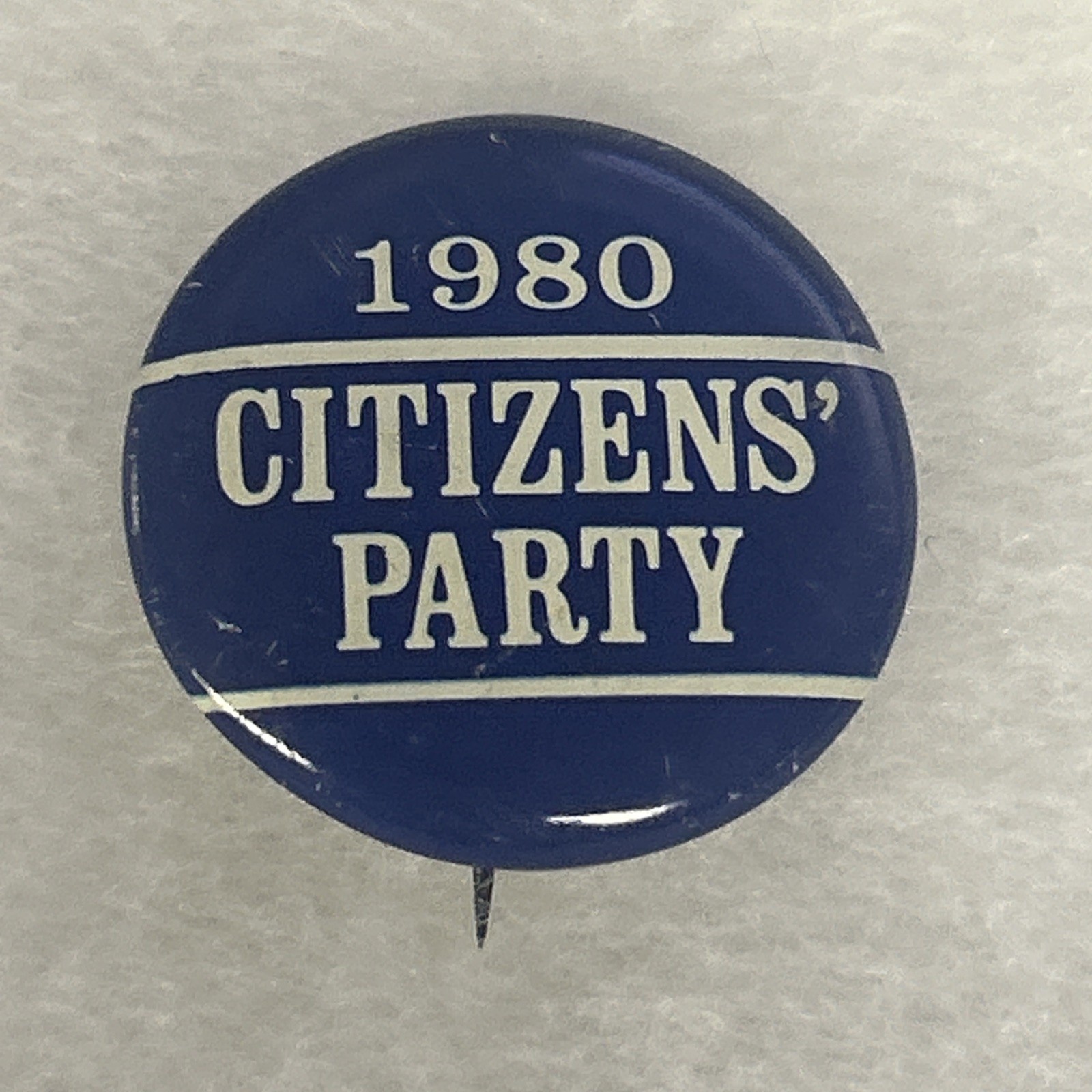 1980 Citizens Party   1 1/8” pinback button pin