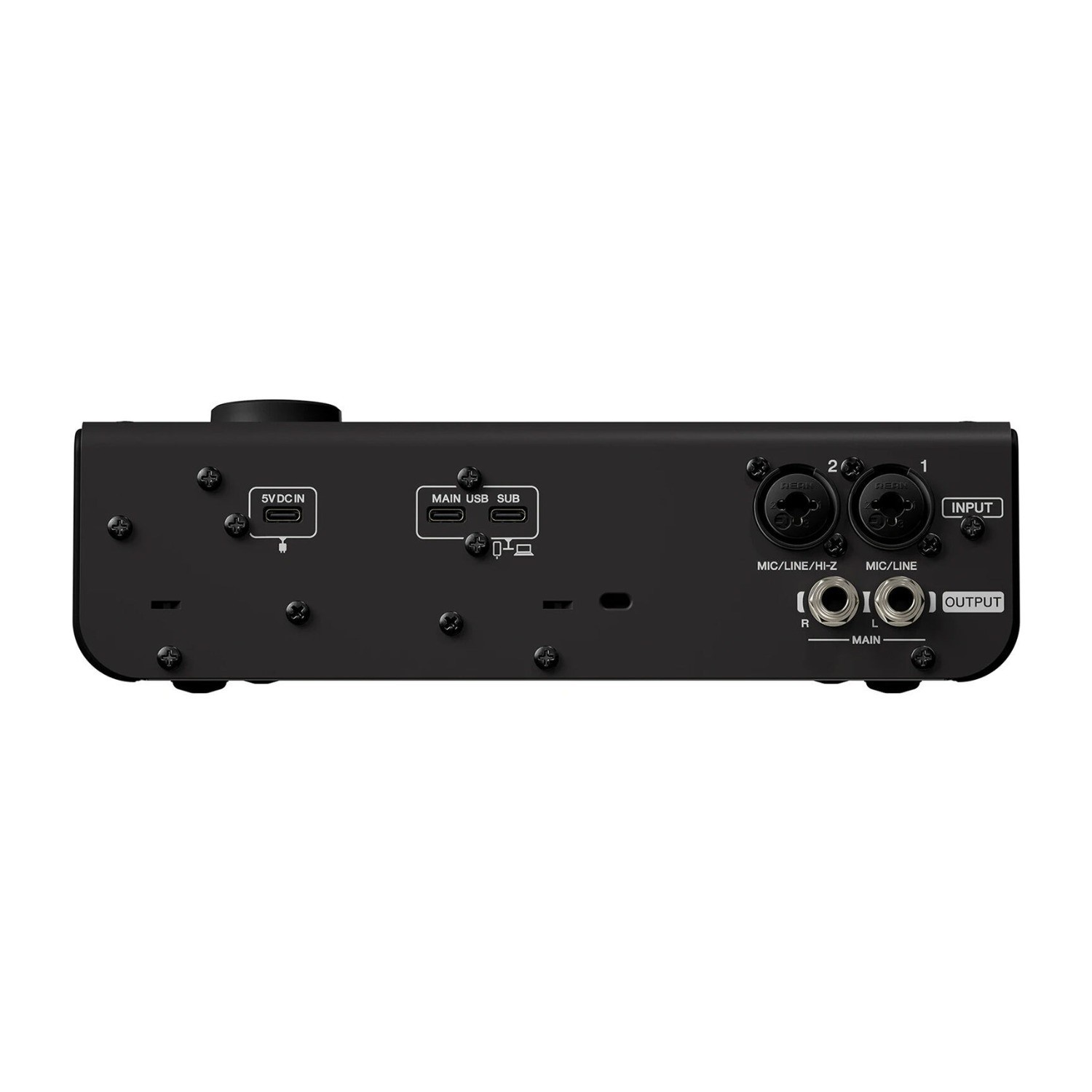 Yamaha URX22 4x2 USB-C Audio Interface with Touchscreen DSP (Black Finish)