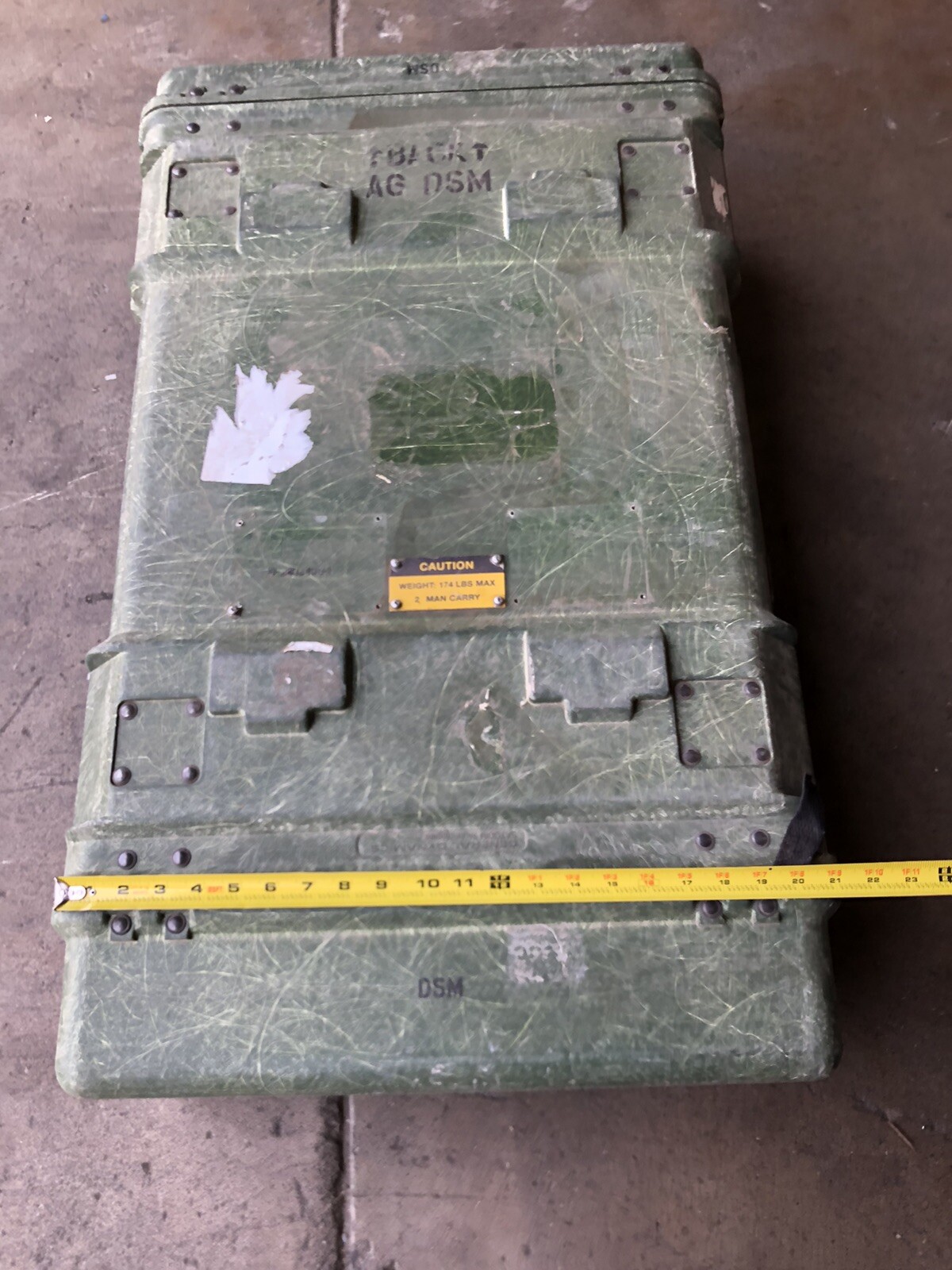 Hardigg Style Rack Mount Case General Dynamics Military Electronics Crate 36.5"