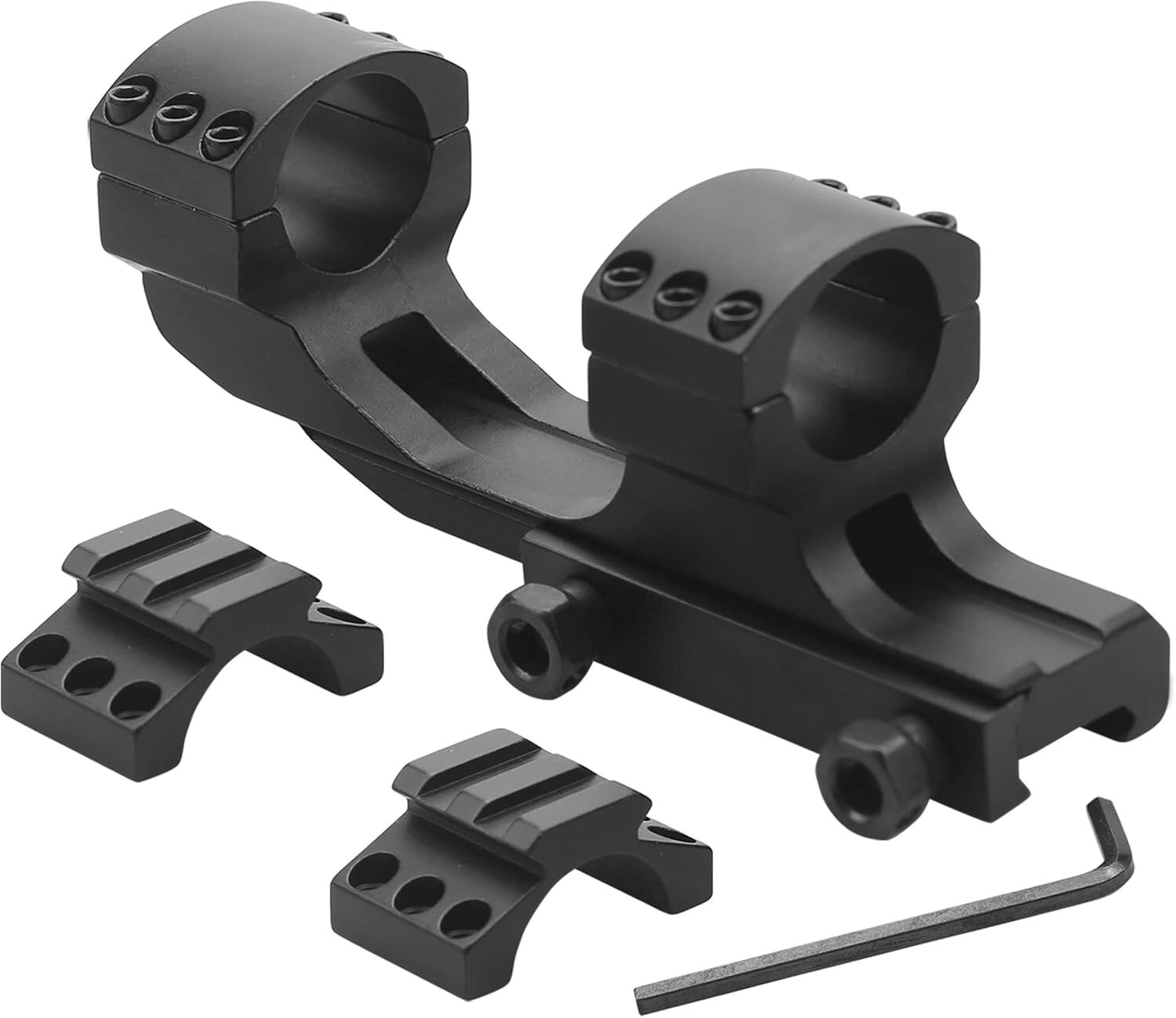1 inch Cantilever Offset Scope Mount Rings fit 20mm Picatinny Rail combo  #SB01