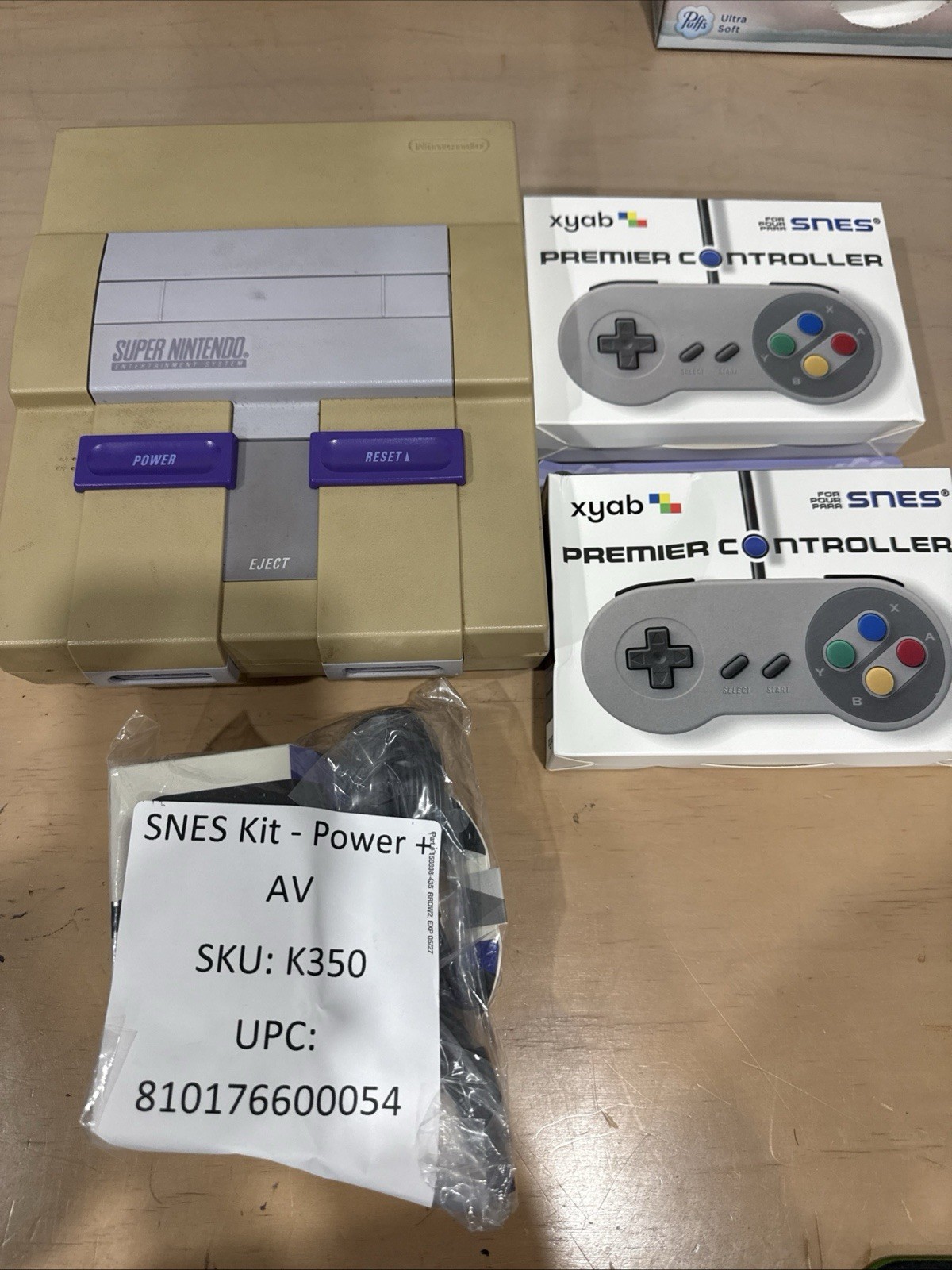 Nintendo SNES Home Console Bundle - Tested - 2 Controllers