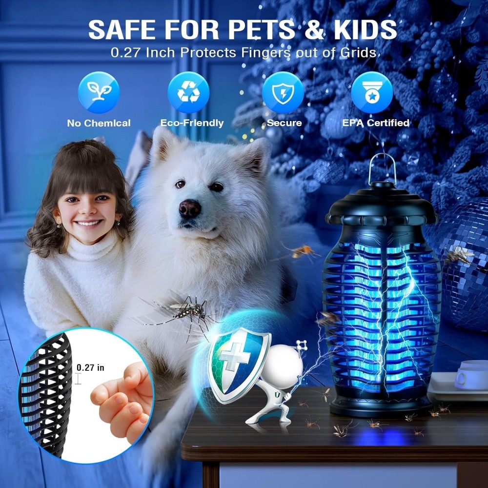 Electronic Bug Zapper Mosquito Killer Fly Trap Lamp Electronic Fly Insect Trap
