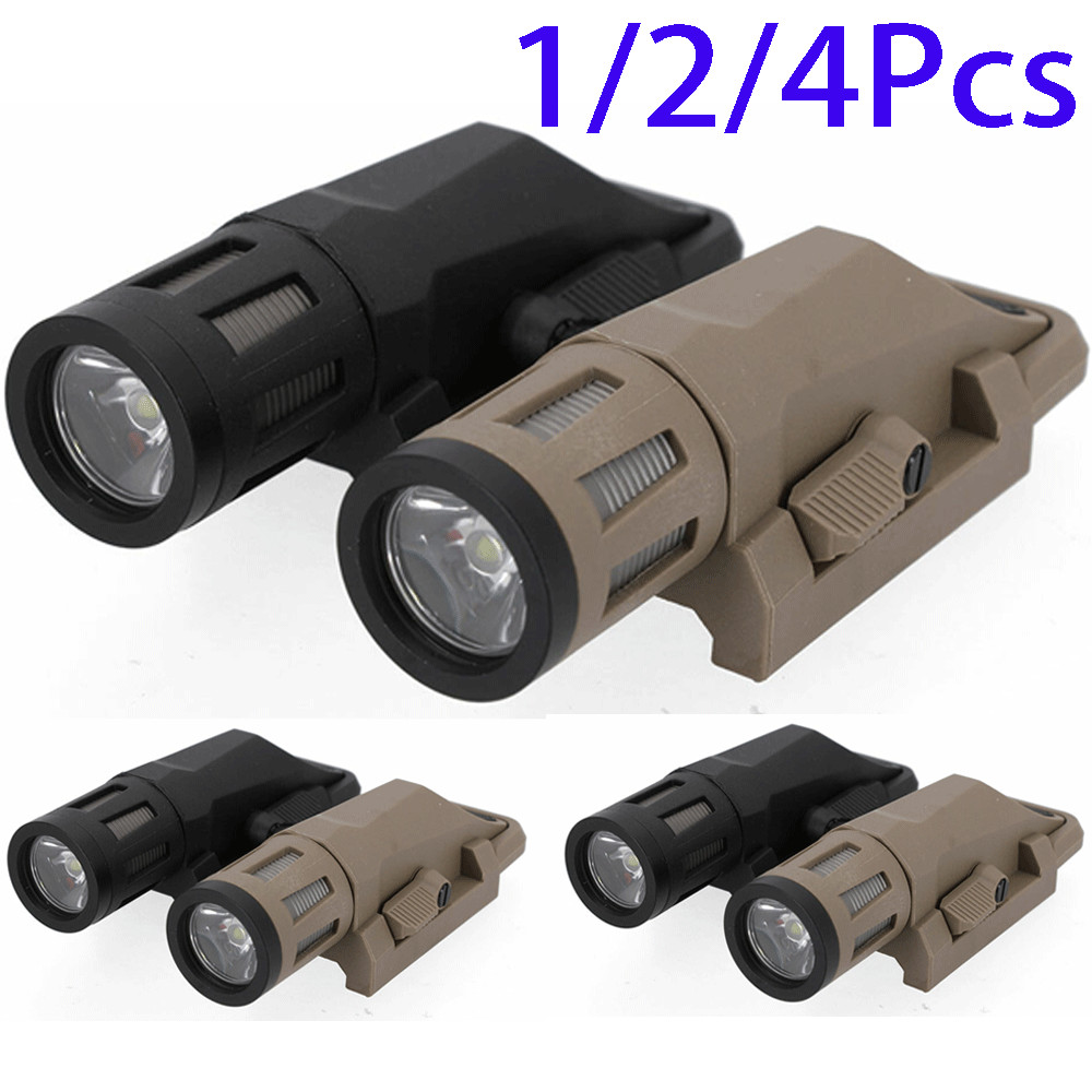 Black/Sand 400 Lumen Mounted Light Bright Adjustable LED Tactical Flashlight US