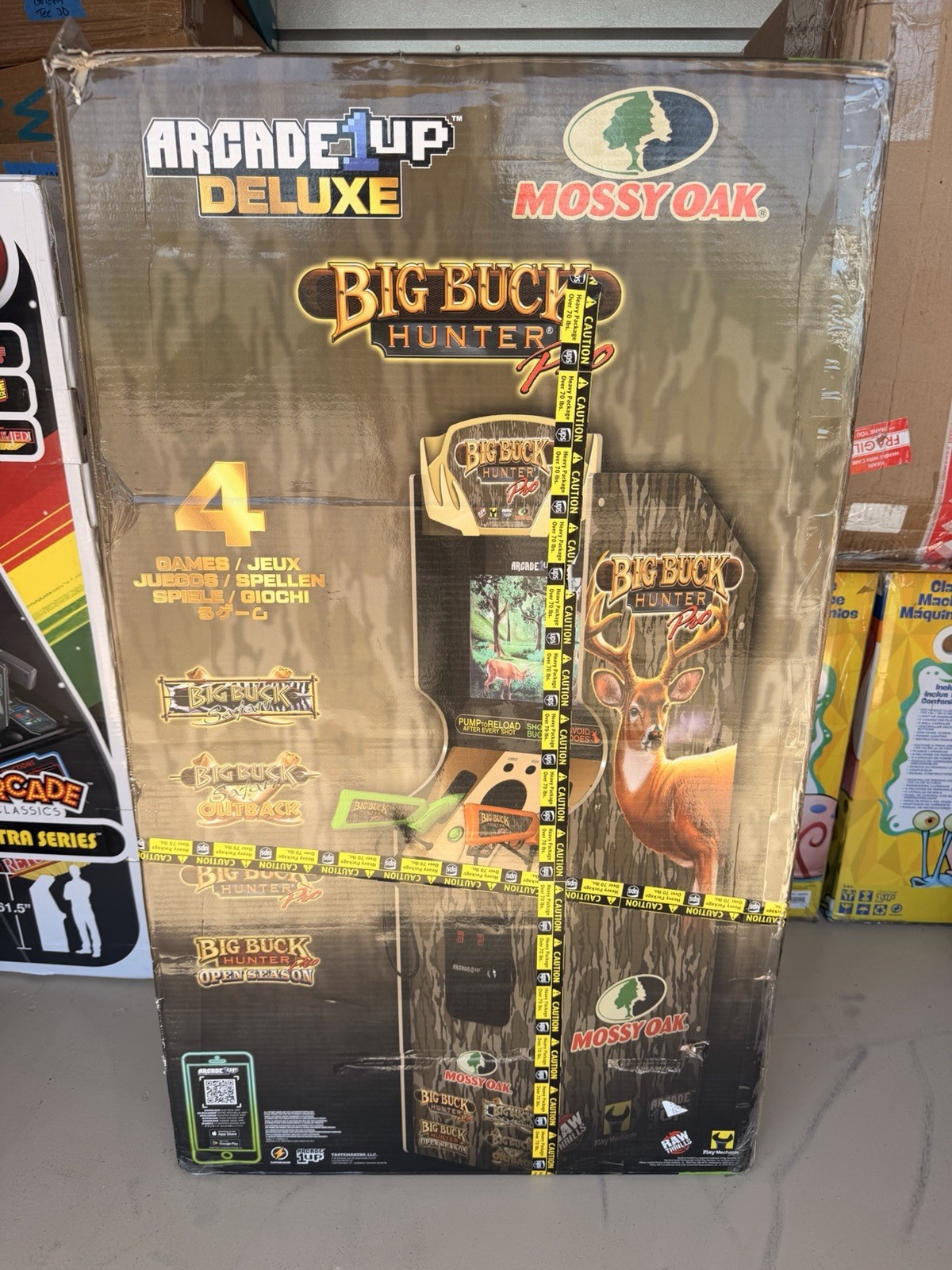 ARCADE 1UP BIG BUCK HUNTER PRO MOSSY OAK DELUXE - NEW SEALED - HARD TO FIND 🔥🔥