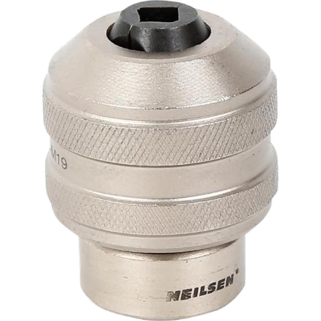 Neilsen Adjustable Interchangeable Tap Wrench Ratchet Chuck Socket 1/2" M13-M19
