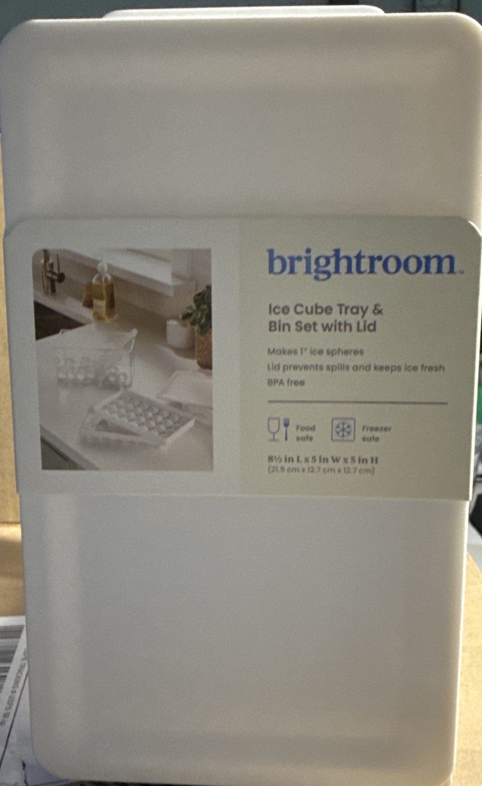 Brightroom Ice Cube Tray & Bin Set With Lid