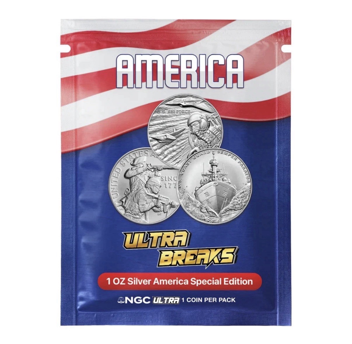 UltraBreaks America Special Edition Sealed Mystery Pack NGC Palladium Chase