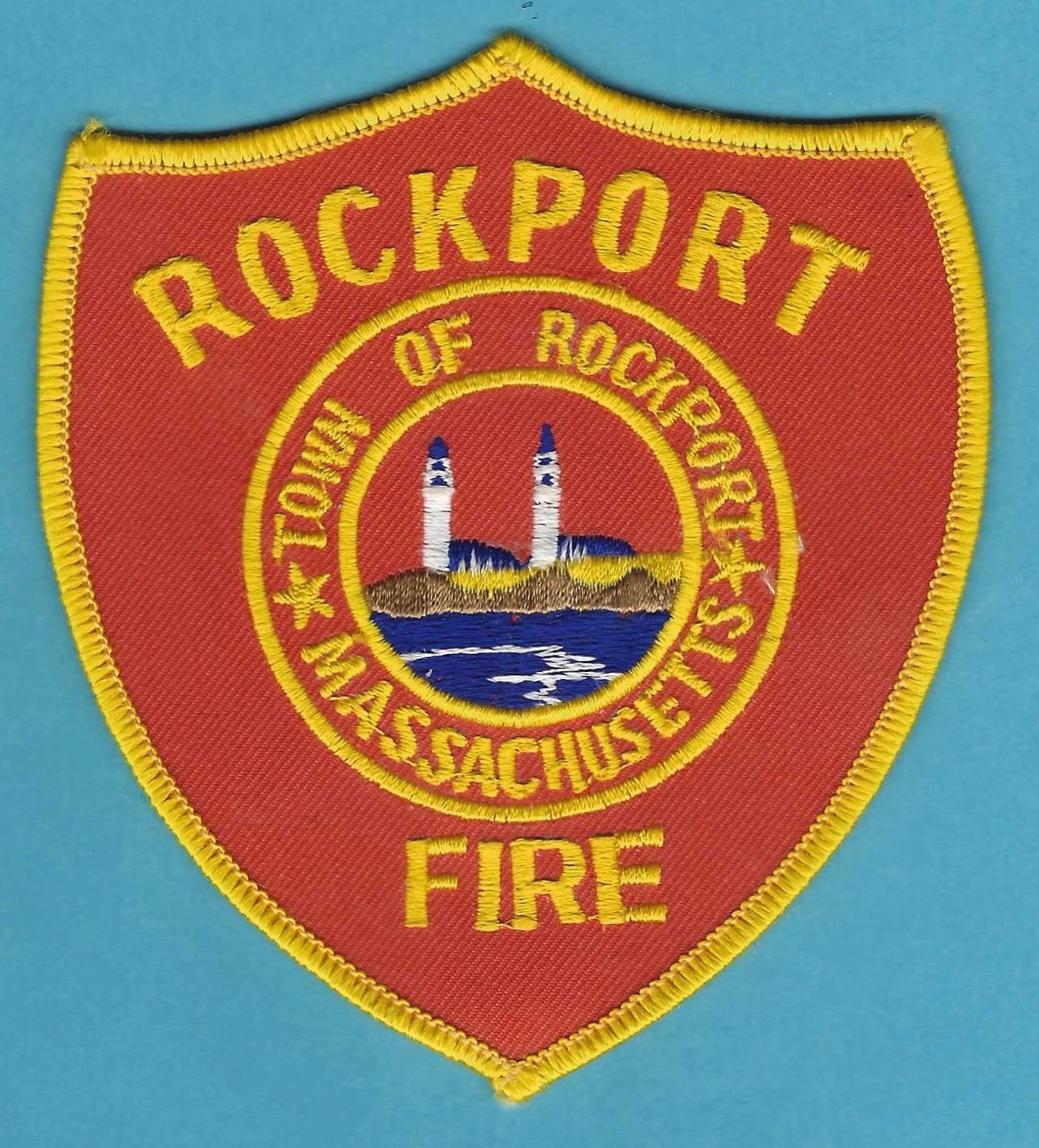 ROCKPORT MASSACHUSETTS FIRE RESCUE PATCH