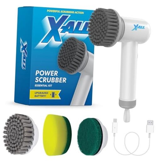 Electric Spin Power Scrubber - Rechargeable Lightweight Waterproof Cordless 2