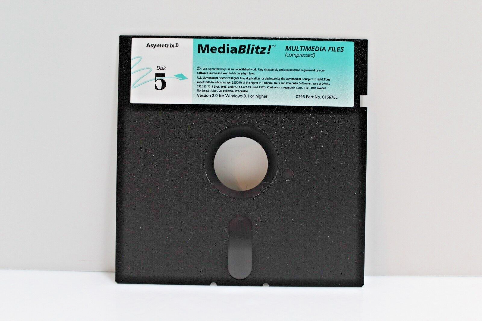 Media Blitz! - 5 1/4 Floppy Disks; Asymetrix, 1993