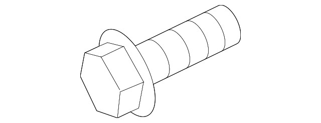 Genuine Nissan Radiator Support Tie Bar Bolt 01125-N003X