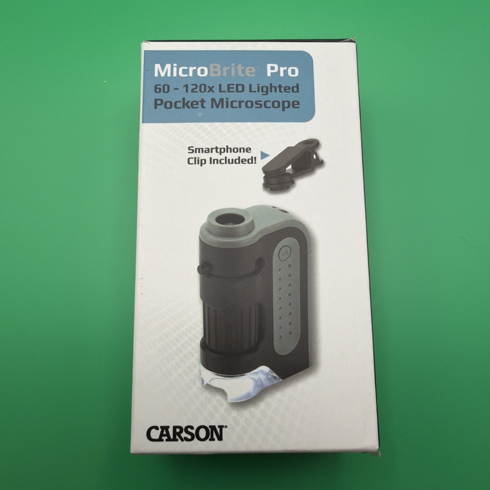 CARSON® MicroBrite™ Pro 60-120x LED-Lighted Pocket Microscope *NEW*