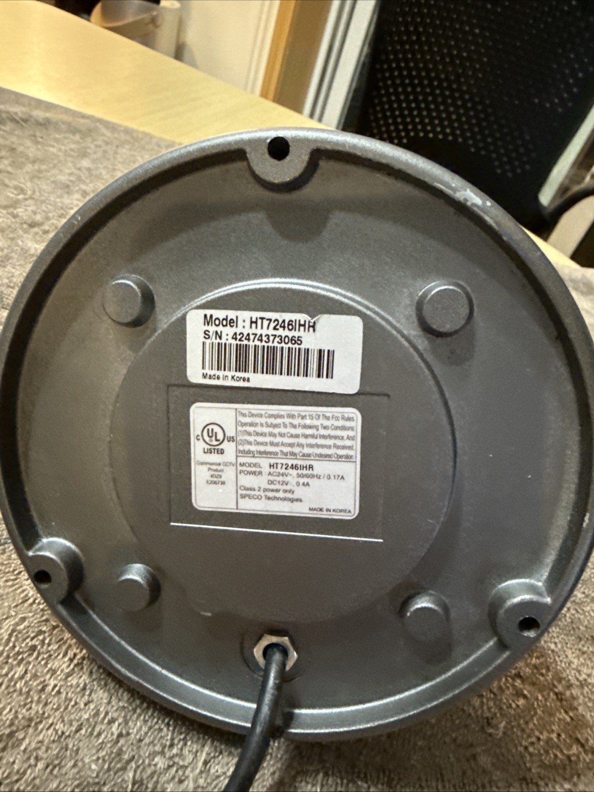 Speco HT7246IHR Security Color IP Camera
