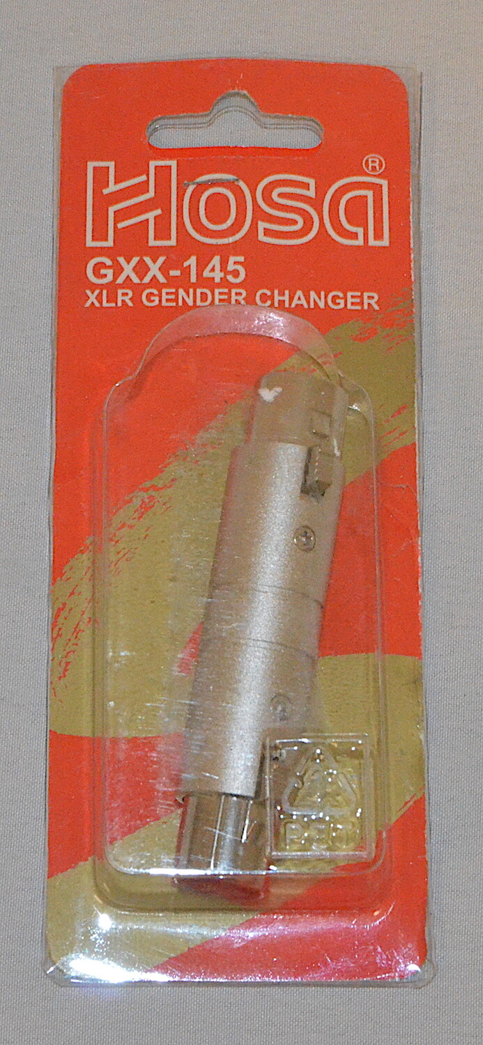 Hosa XLR Gender Changer (XLR-F to XLR-F) *New* GXX-145