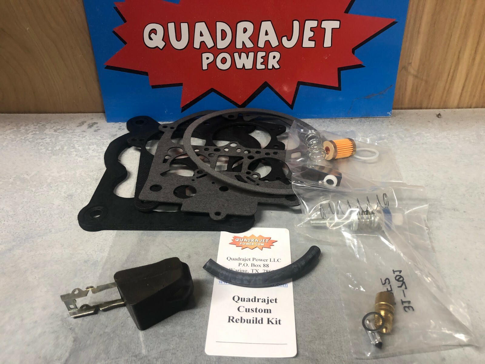 Quadrajet Complete Premium Rebuild Kit. Float & filter included Chevy 17059213