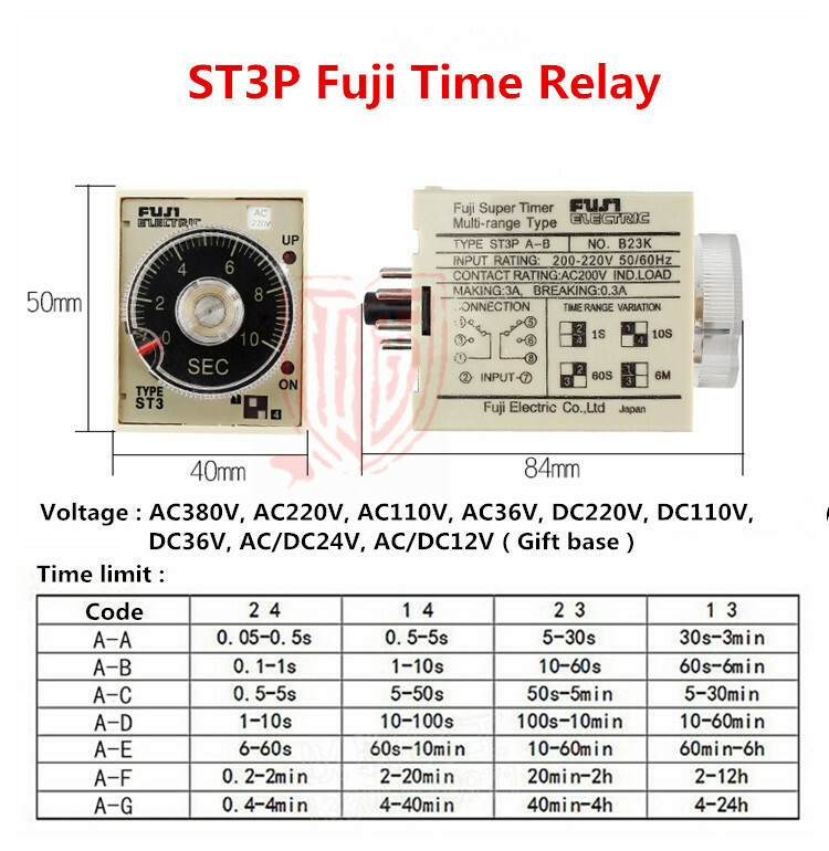 ST3P Fuji time relay JSZ3A-A A-B A-C power-on delay