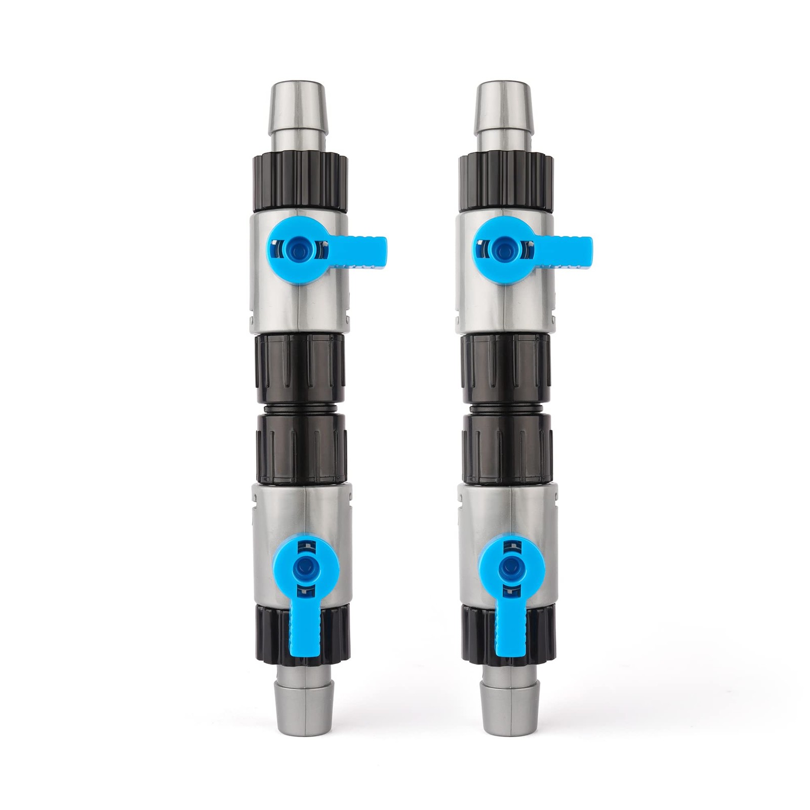 2 PCS Double Tab Aquarium Canister Filter Hose Connector Quick Release 16/16