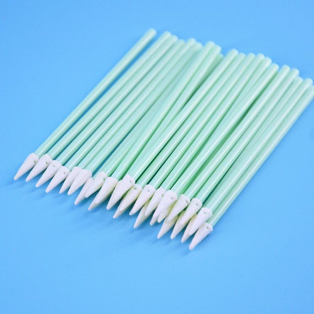 Swab Anti-static Lint-free 1.25mm Fiber Optic Cleaning Tools for LC/MU, 100 pcs