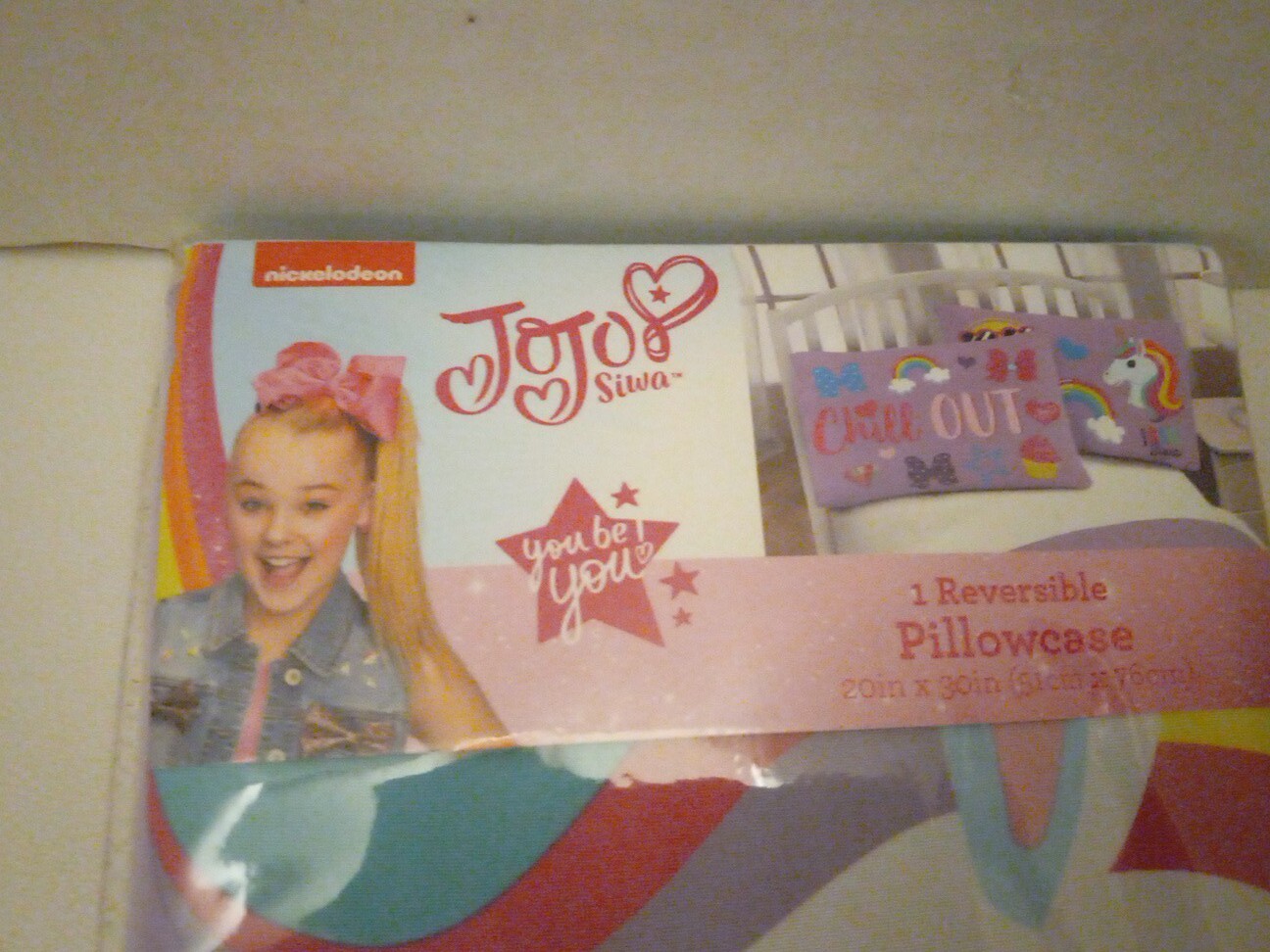 JoJo Siwa Nickelodeon Reversible Pillowcase New