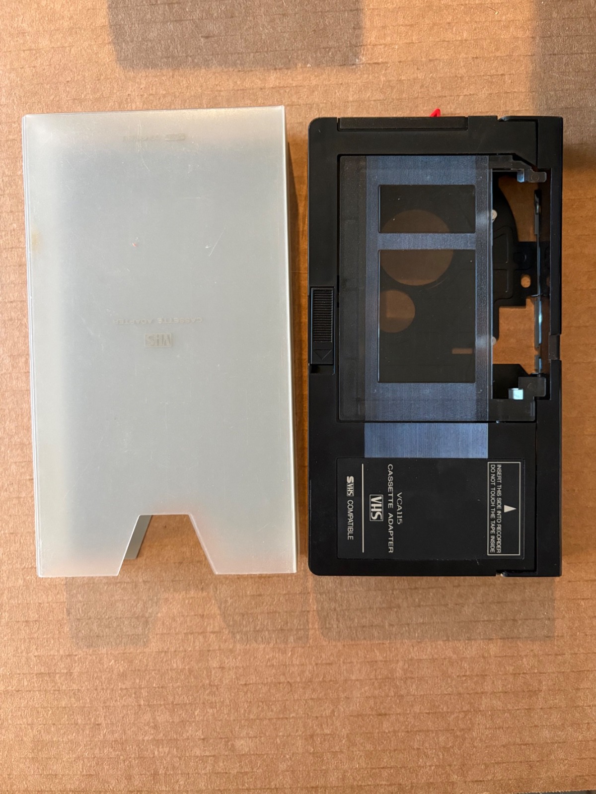 VCA115 VHS-C to VHS Converter Adapter TESTED and Working S-VHS Compatible