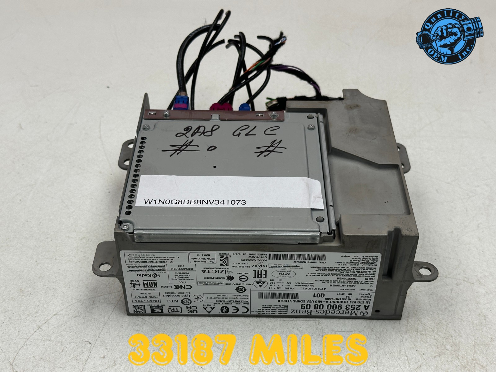 2020-2022 MERCEDES GLC CLASS AUDIO RADIO RECEIVER HEAD UNIT MODULE OEM 33 kmiles