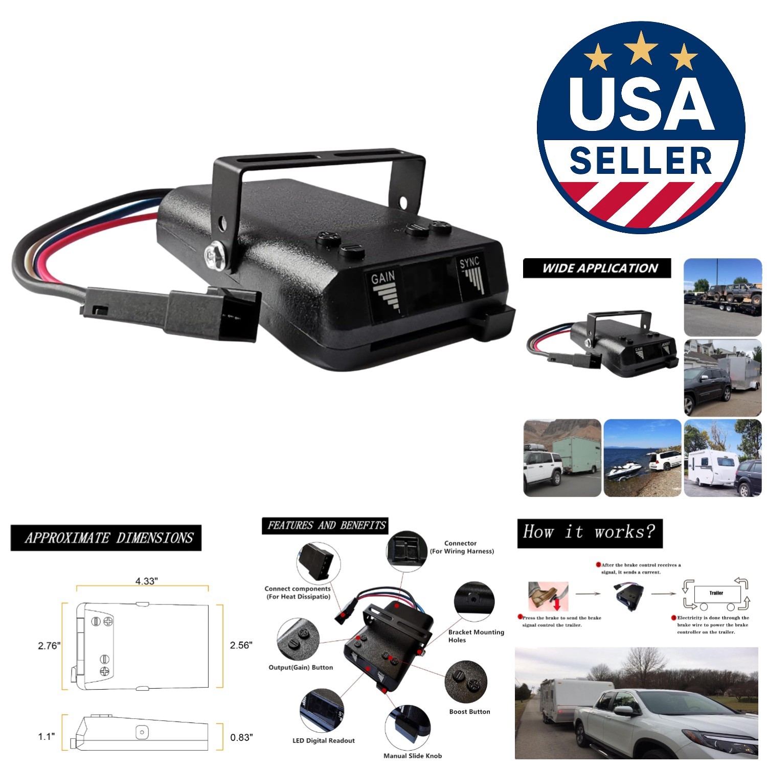 Safer Towing with Our Digital Brake Controller for RVs, Trailers, and Trucks