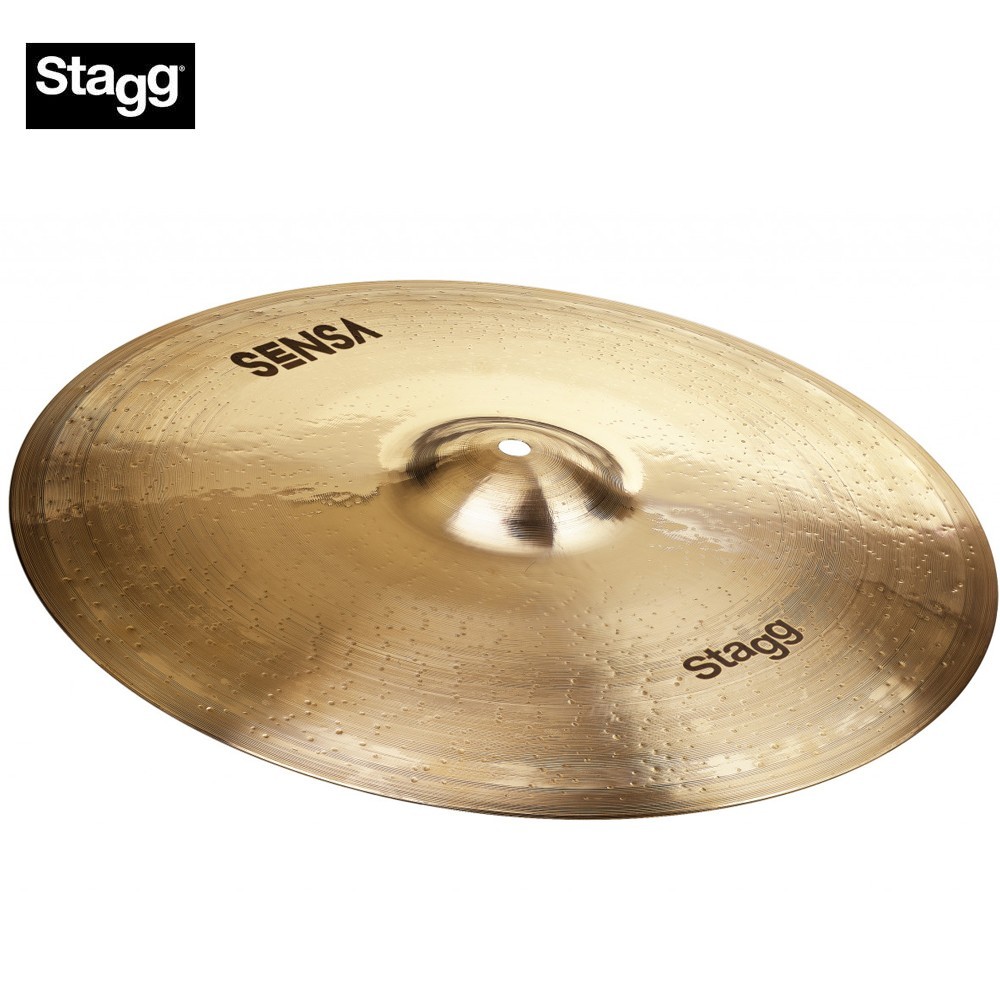 Stagg 16" SENSA B20 Bronze Hand Hammered Brilliant Medium Crash Cymbal SEN-CM16B