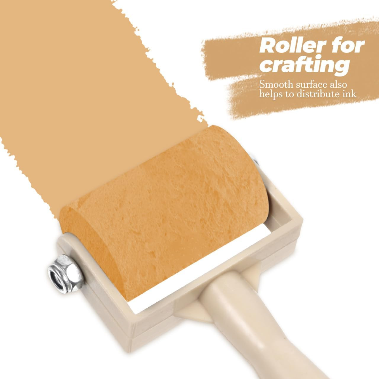 5 Pack Printmaking Roller Brayer Rubber Brayer Roller for Printmaking Printing G