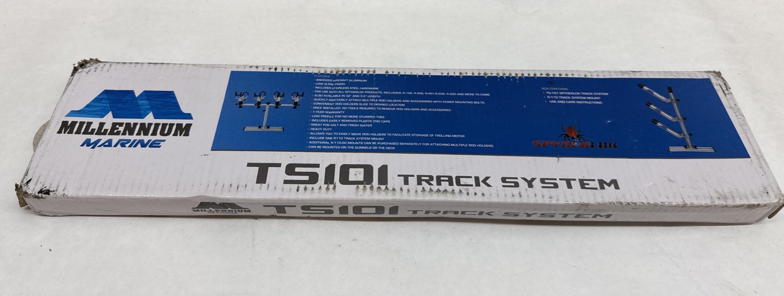 Millennium Marine TS101 Track,  16" Long. Use with Millennium Accessories