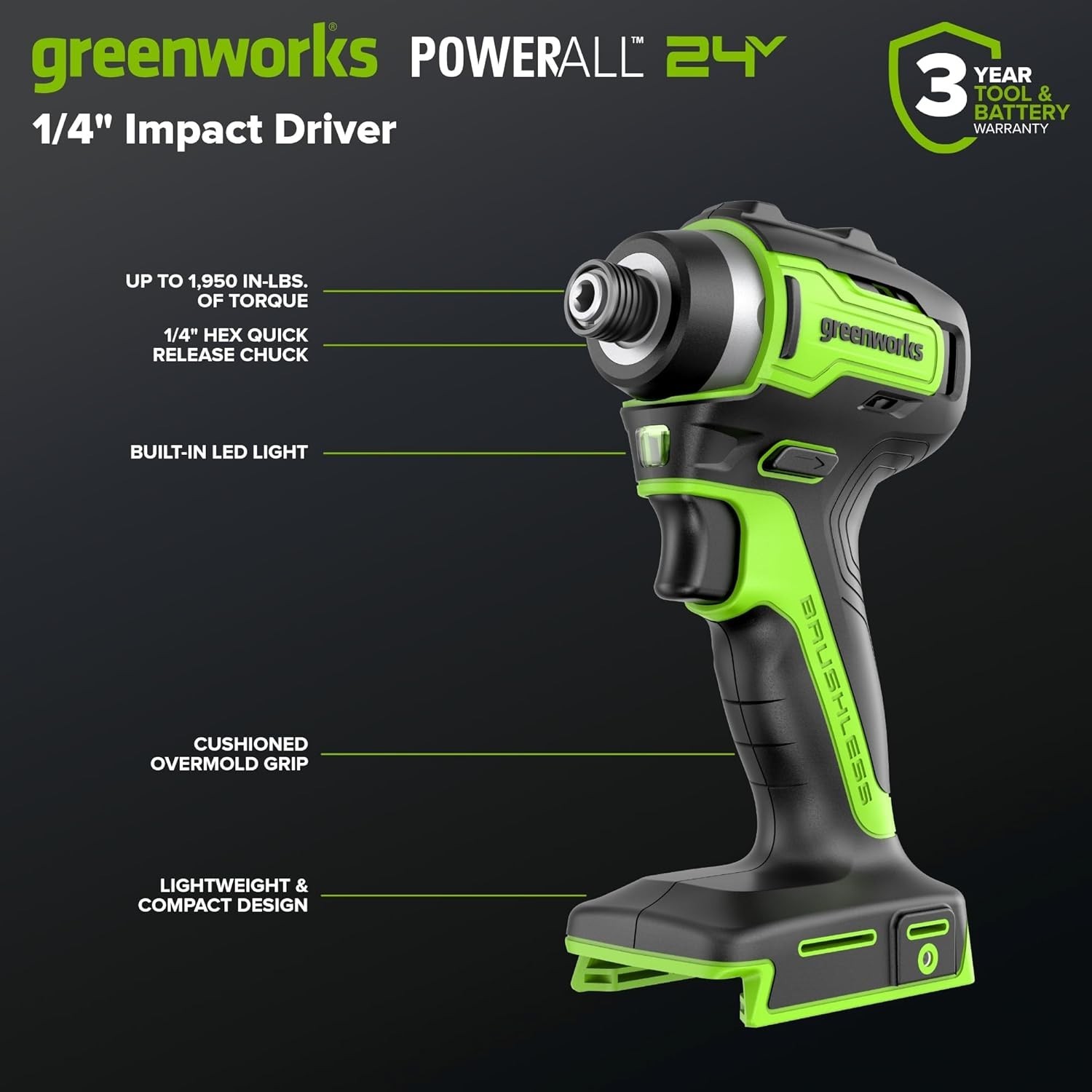 24V Brushless Drill & Impact Driver Combo Kit