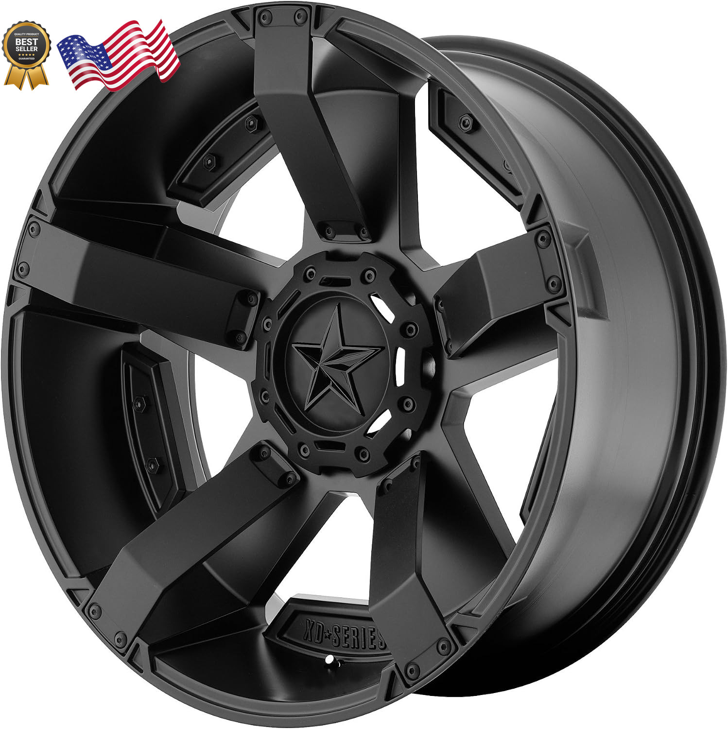 XD811 Rockstar II Satin Black Wheel with Accents (20x9"/8x170mm, 00mm offset)
