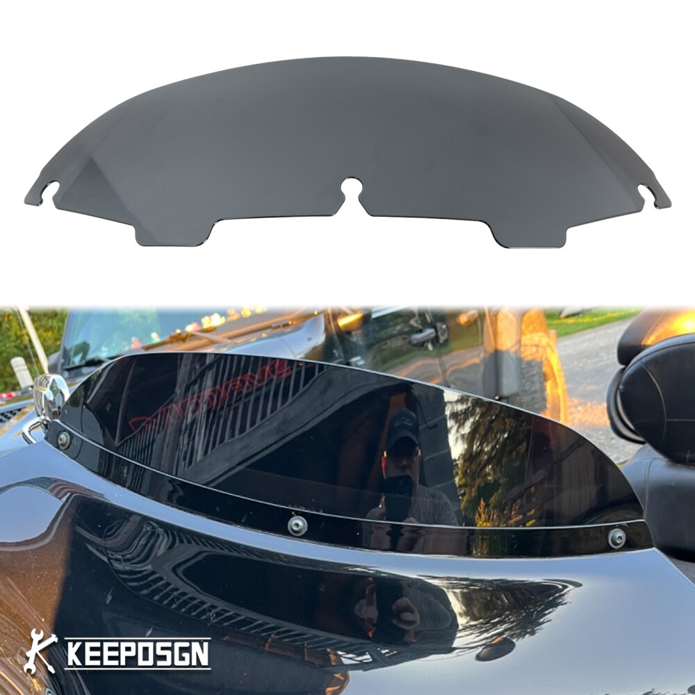 For Harley Davidson 96-13 Touring Bike 4-in Batwing Windshield Windscreen Smoke