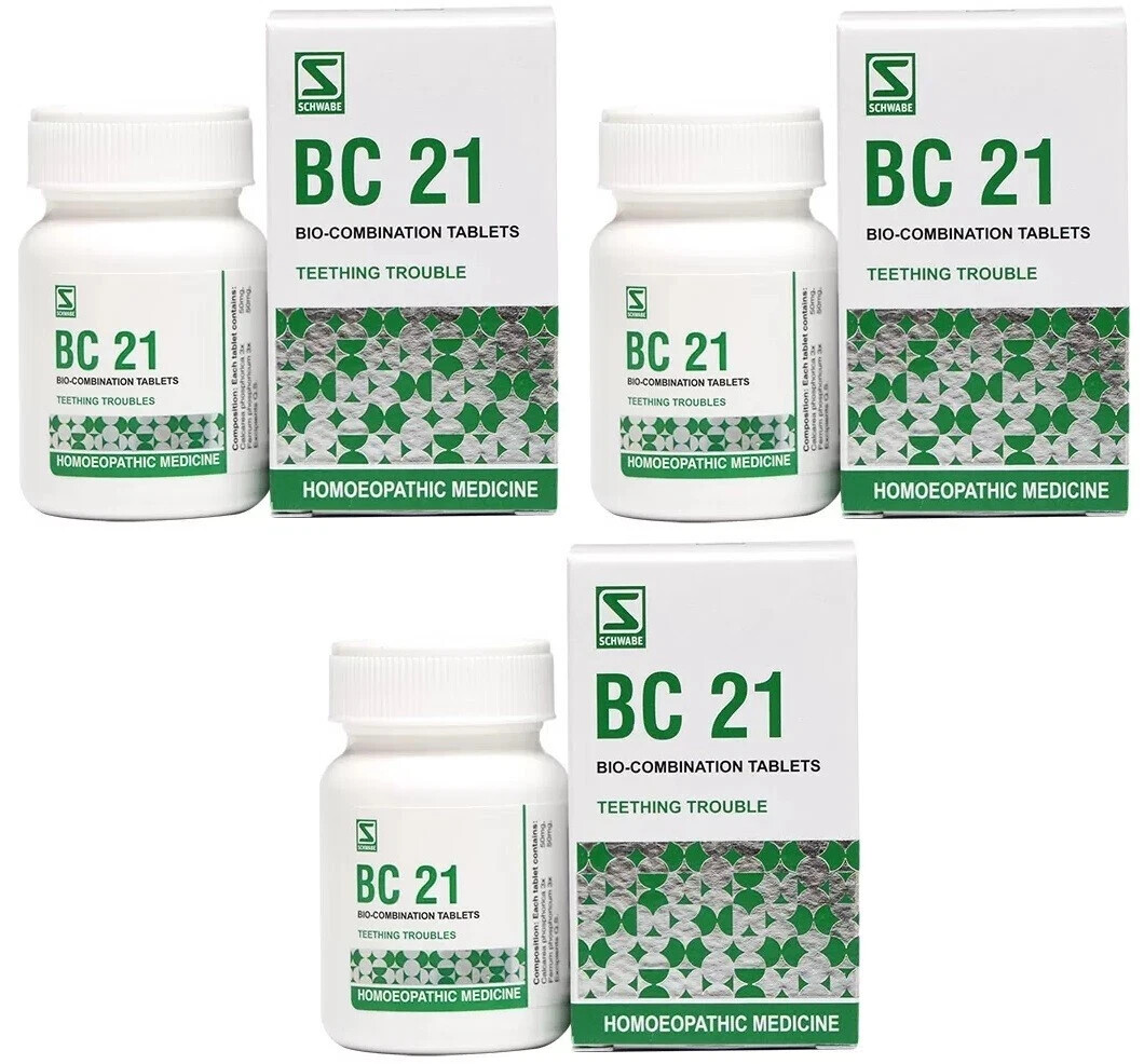 WSI Bio-Combination 21 | Teething Relief | 5Y Exp | Free Shipping | Pack Of 3