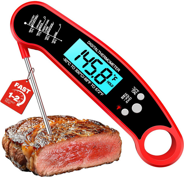 Digital Meat Thermometer Instant Read BBQ Grill Food Cooking Kitchen Thermometer