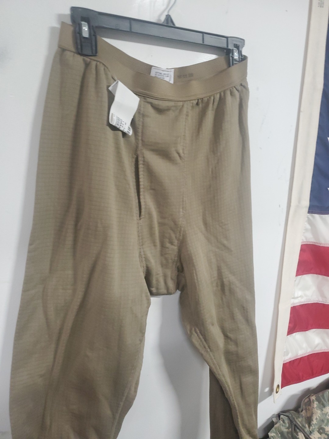 Medium Long Cold  Cold Weather Bottoms Grid Waffle Fleece pants