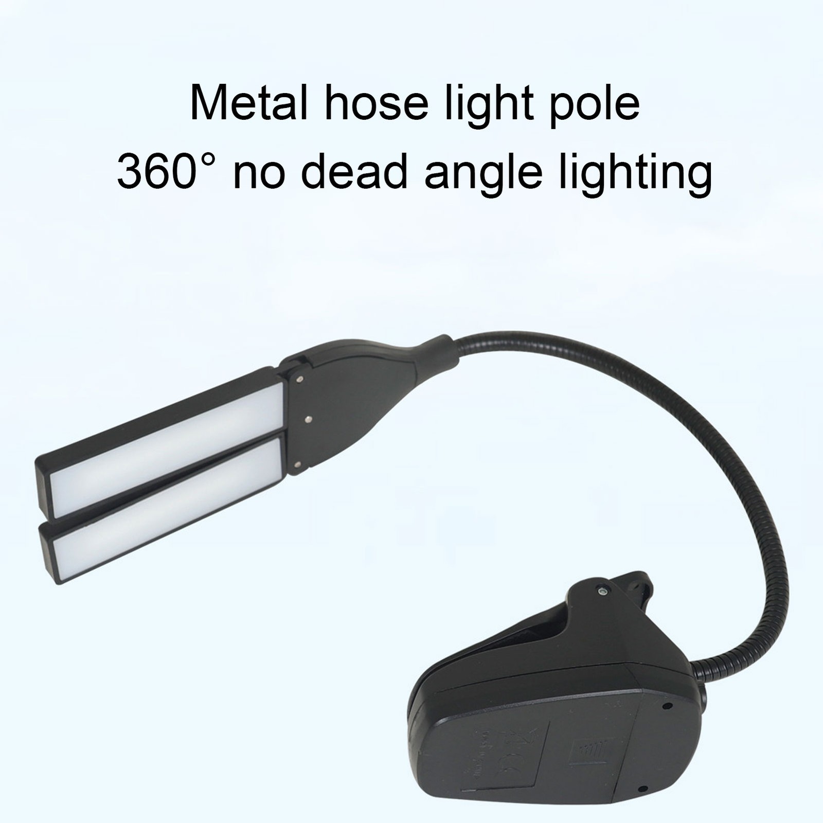Folding Music Stand LED Clip-On Piano Light With 3 Brightness