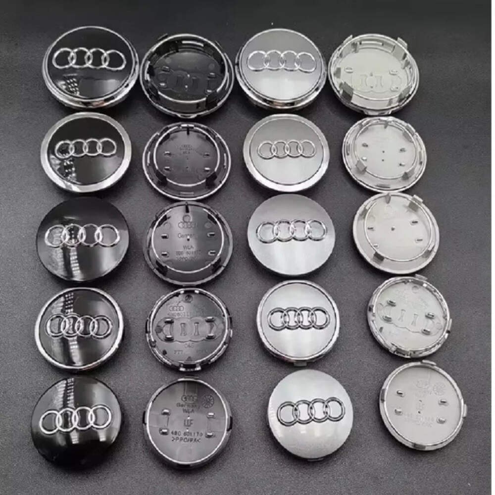 4Pcs Cap Hub Covers Badge Car Styling Wheel Center for Audi A1 A3 A4 A5 A6 A7 A8