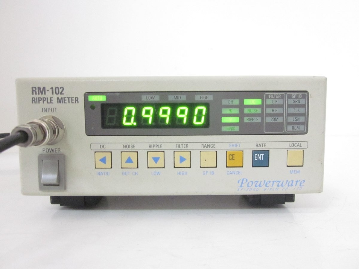 KG RM-102 Digital Ripple Noise Meter KEISOKU GIKEN Japan Working