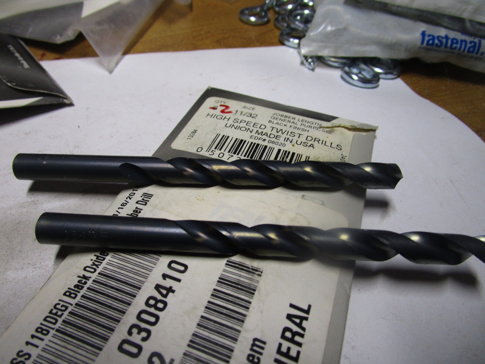 11/32" HSS 118° Black Oxide Finish Jobber Drill QTY 2