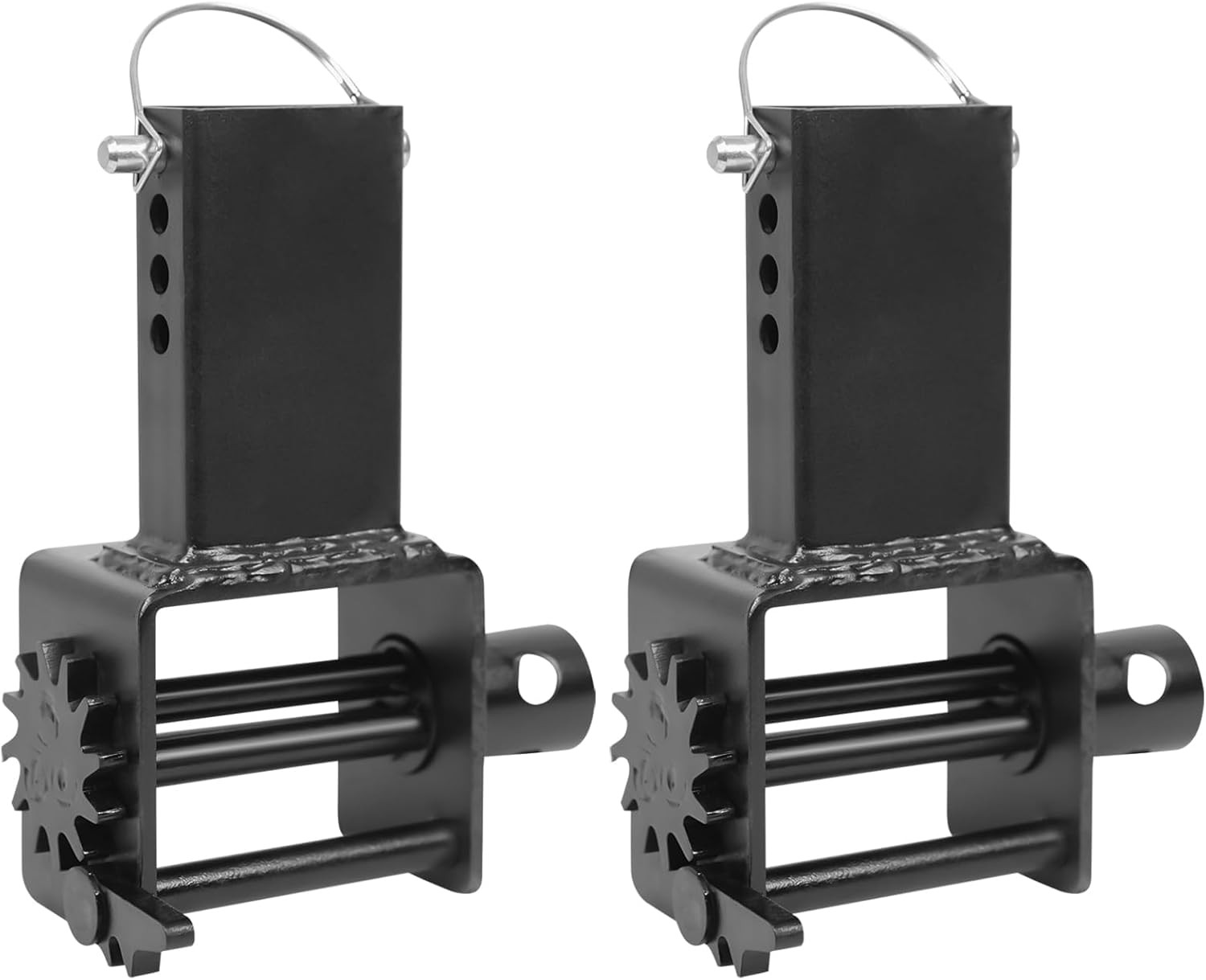 2 Pack Weld On Winch Flatbed Truck Trailer Winch for 2"- 4" Winch Strap