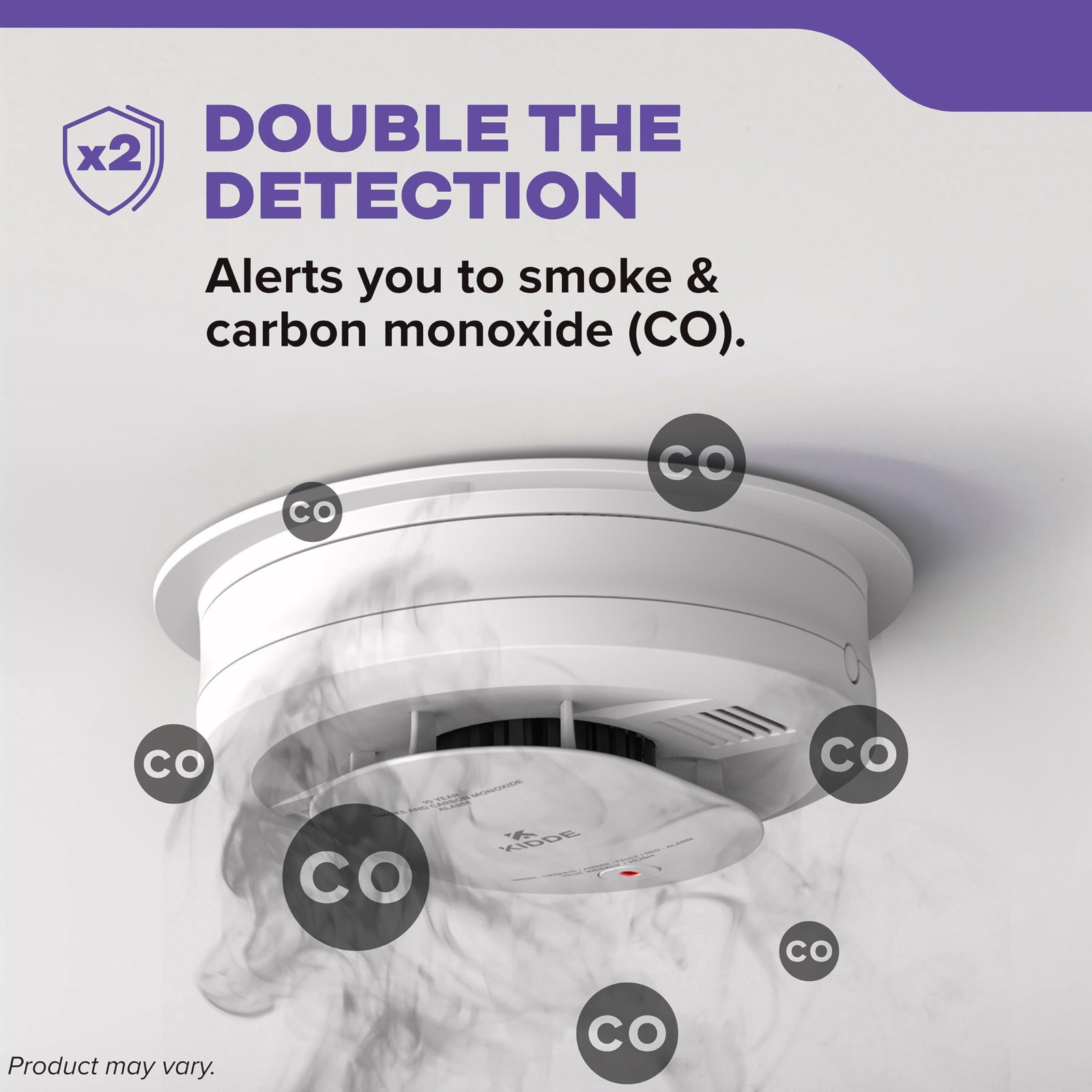 Kidde Hardwired Monoxide Detector For Home Interconnectable Aa Battery Backup